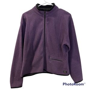 Alps Women’s Full  Zip Fleece Pullover Purple Large Gently Worn Stylish